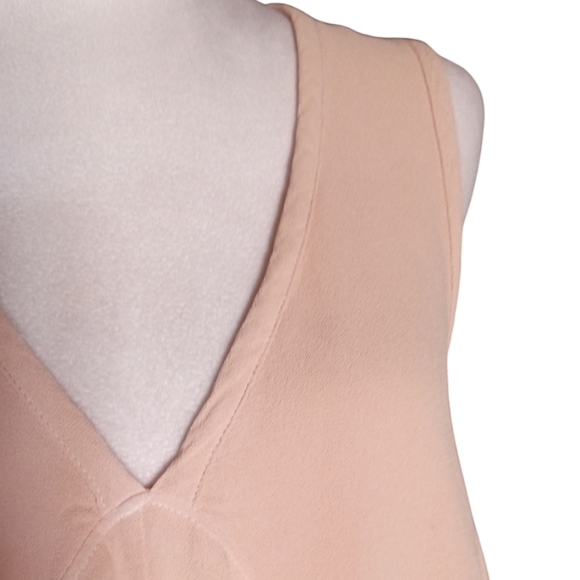 Anthropologie Left of Center Peachy Pink Baby Doll Tunic Top Size Medium - Picture 4 of 9